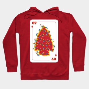 Chiefs Christmas, Playing Card Number 87 Hoodie